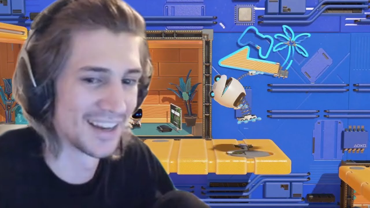 xQc Plays PlayStation 5 Astro's Playroom!