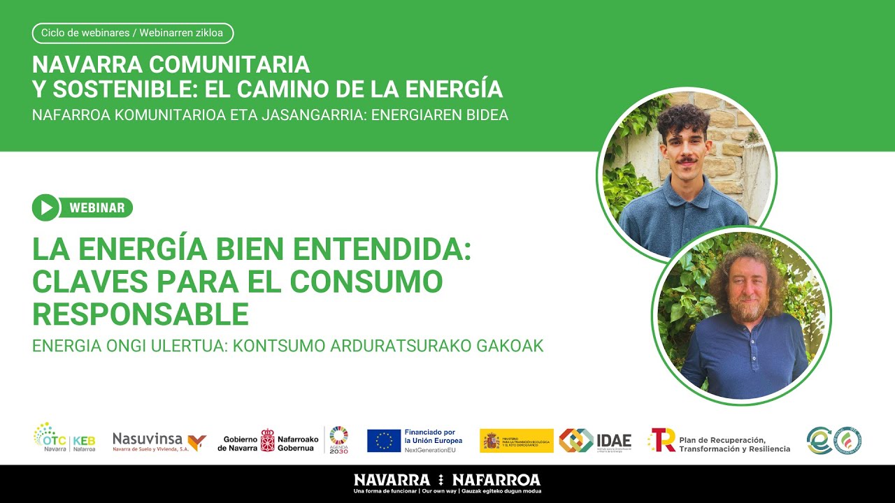 Webinar 4 | La energía bien entendida: claves para un consumo responsable