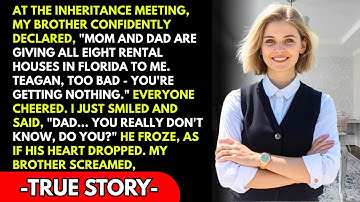 At the inheritance distribution, my brother claimed it all, but I smiled: ‘Dad, don’t you know?