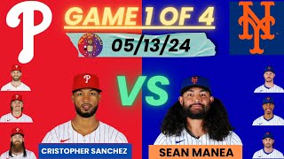 Philadelphia Phillies @ New York Mets LIVE PLAYBYPLAY (051324) #phillies #marlins #mlb