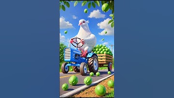 The big pigeon plants an guava tree and brings it in a tractor 😭 #ai #pigeon #guava #tree