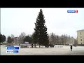 На Стефановской площади Сыктывкара установили главный новогодний символ