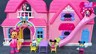 Satisfying with Unboxing Cute Pink Minnie mouse Luxury Vacation Villa Party,Review Toys ASMR