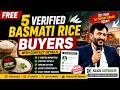 5 FREE Basmati Rice Buyers with Contact Details | Get Your First Export Order Rice Export Business