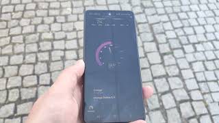 Speed test Orange PL 5G NSA (Non-standalone) pomiar prędkości screenshot 3