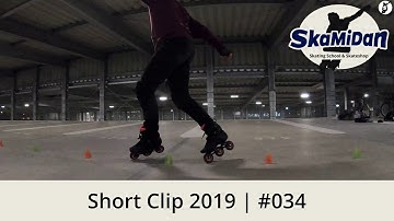 Short Clip 2019#34 | Backwards Toe-Toe Criss-Cross | Freestyle Slalom Skating | SkaMiDan