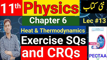 Exercise Short Question and CRQs | Chapter 6 Heat and Thermodynamics | 11Th Class Physics New Book