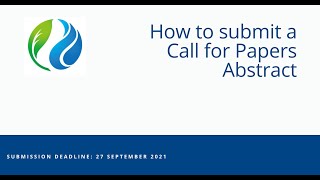 How to Submit a Call for Papers Abstract