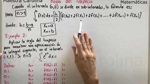 Regla del Trapecio. Integración Numérica