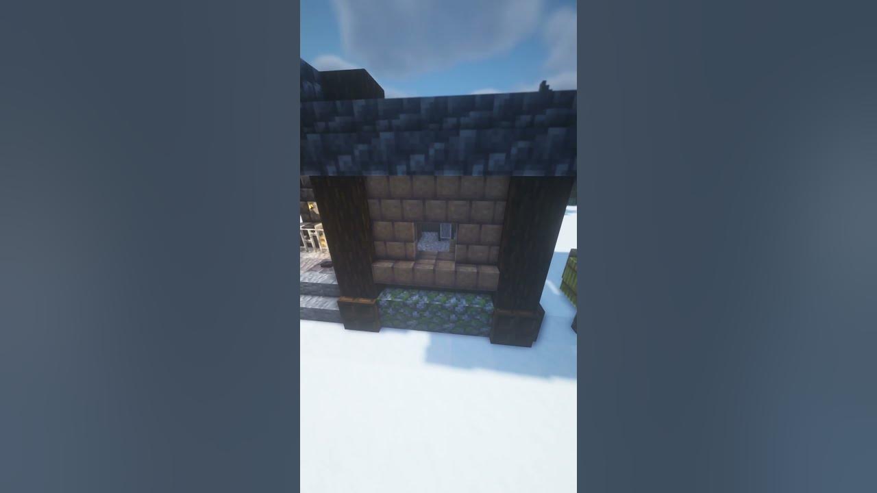 How to Build this SNOWY Villager WINTERSMITH 😯Minecraft 1.19 Medieval