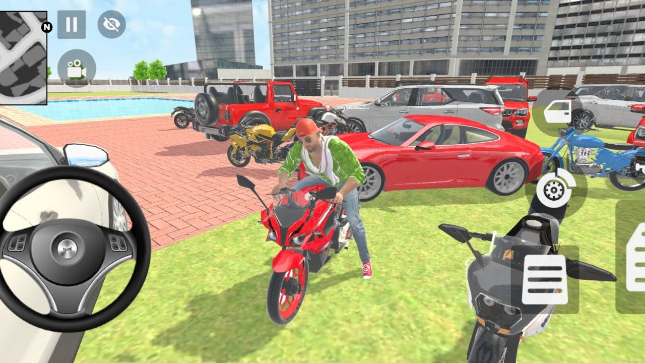 🤩Ultimate Vehicle Collection in Indian Theft Auto Simulator💥😱- Franklin All modifiedbikes washing