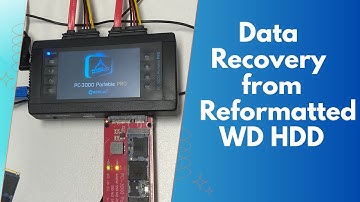Recovering files from a reformatted WD SMR hard drive