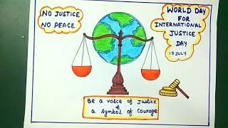 world day for international justice  drawing/International justice day drawing/world justice day