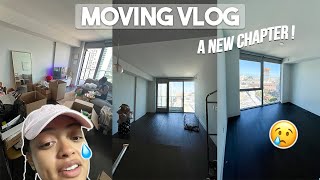 MOVING VLOG | MOVING OUT OF MY BIG GIRL LUXURY APT + VACATION PREP!