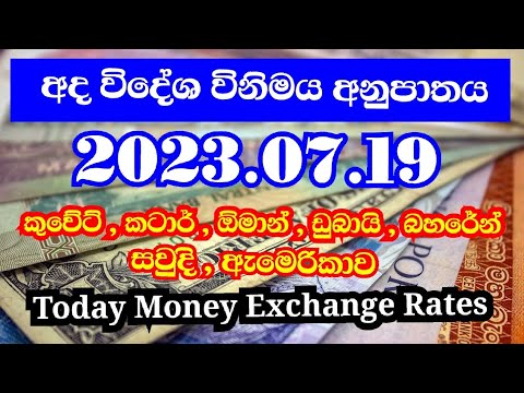 Money Exchange Rates Today | Srilanka Rupees | Kuwait Dinar|dollar Rate Today 2023.7.19