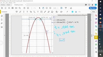 Modeling Motion with Parametric Equations