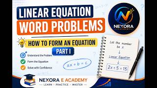 ✅️ How to Form Linear Equation | Linear Equation Word Problems ( Part I) | Esay Explanation 