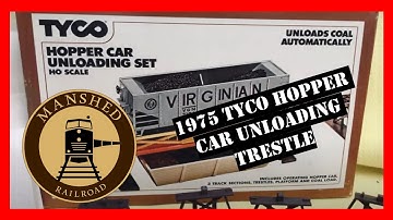 Model Railroad: 1975 Tyco Hopper Car Unloading Trestle #modelrailroad #locomotive #train