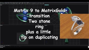 MatrixGold Twee stenen ringtip voor dupliceren