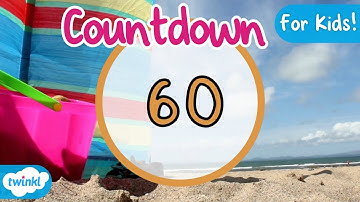 60 Second Summer Themed Countdown Timer | 1 Minute Timer | Summer 1 Minute Timer