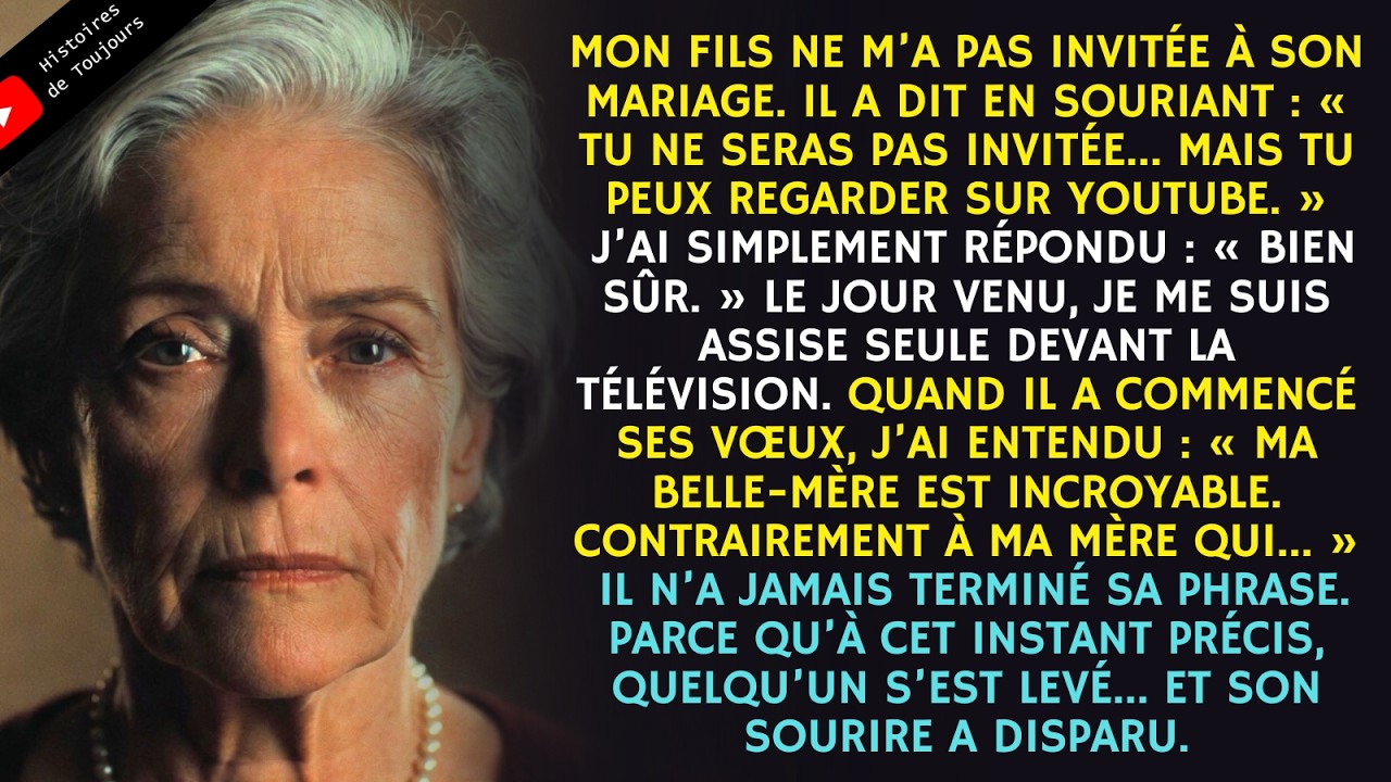 Mon fils a diffusé son mariage sur YouTube:«Maman n’a jamais manqué. Je t’aime, belle-maman!» Alors…