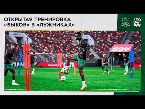Открытая тренировка «быков» в «Лужниках»