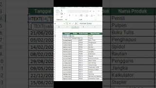 CARA UBAH KETERANGAN TANGGAL BULAN MENJADI KETERANGAN TEKS DI SPREADSHEET BAHASA INDONESIA !