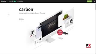 Carbon - Clean Minimal Multipurpose WordPress Theme Alphonso D