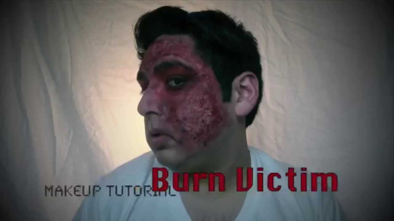 Burn Victim Halloween Makeup Tutorial - YouTube