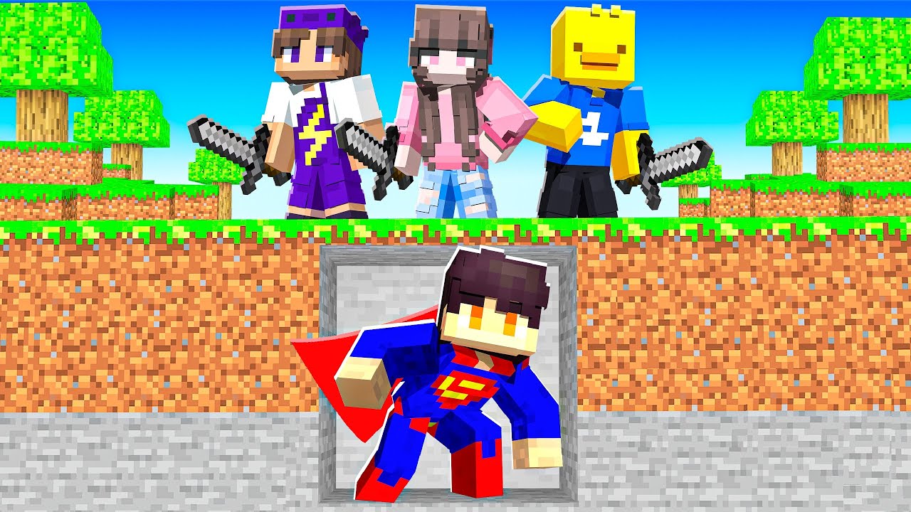 SUPERHERO SPEEDRUNNER vs HUNTERS in Minecraft!