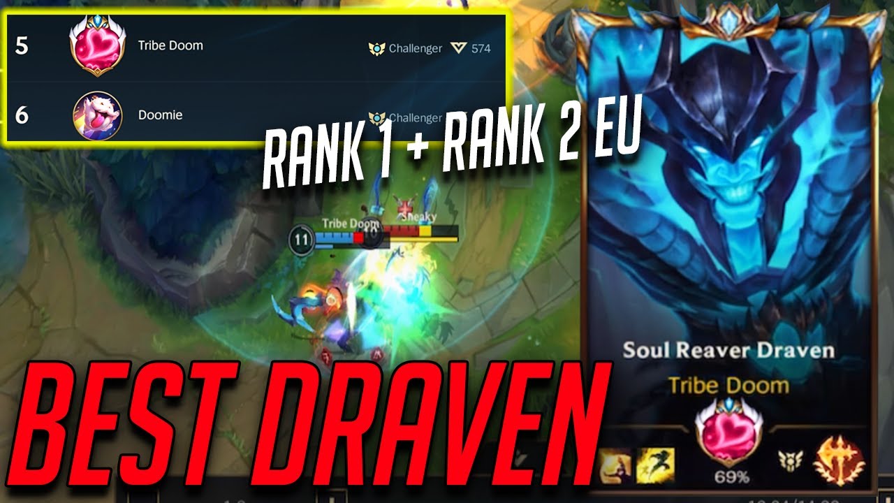 BEST DRAVEN EU CHALLENGER PRO PLAYER RANK 1 + RANK 2 EU GAMEPLAY