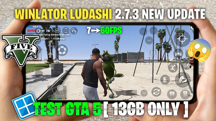 Winlator Ludashi 2.7.3 NEW UPDATE - TEST GTA 5 ON WINLATOR - GTA V 13GB ONLY TESTED ON SD 870 