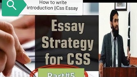 CSS English || ESSAY WRITING LECTURE 5 (By SIR.Amanuulah Gondal)