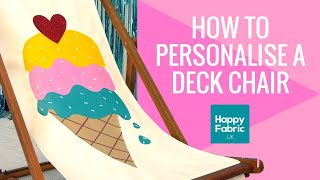 How To Customise a Deck Chair with Iron-On Vinyl