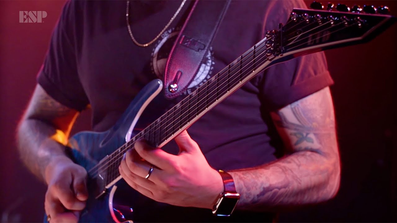 ESP Guitars: LTD Deluxe MH-1000 Black Ocean demo by Rodney Dudum