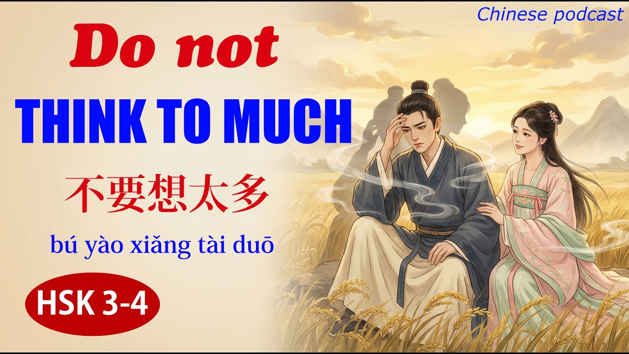 HSK 3-4 | Chinese podcast | Do not think too much | 不要想太多