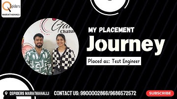 My Placement journey as Test Engineer from QSpiders Marathahalli
