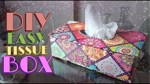 how to make tissue box | easy to make DIY tissue box