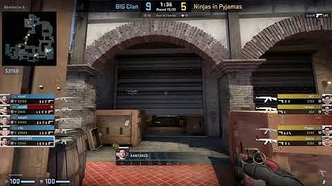 CS:GO POV Demo BIG XANTARES (25/17) vs NiP (de_inferno)