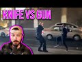 Suspect CHARGES Cop With A KNIFE
