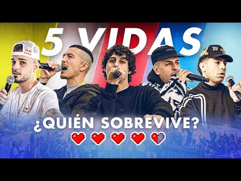 5 VIDAS: CHYSTEMC vs JAZE vs ACRU vs TEOREMA vs BNET | Red Bull Batalla