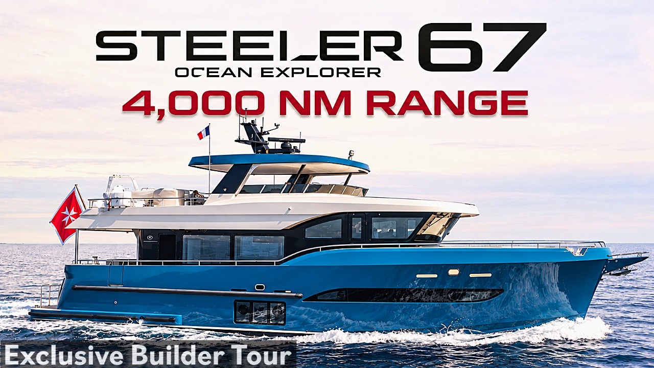 ⁣Inside a 70-Foot Steel Expedition Yacht | Steeler Ocean Explorer 67