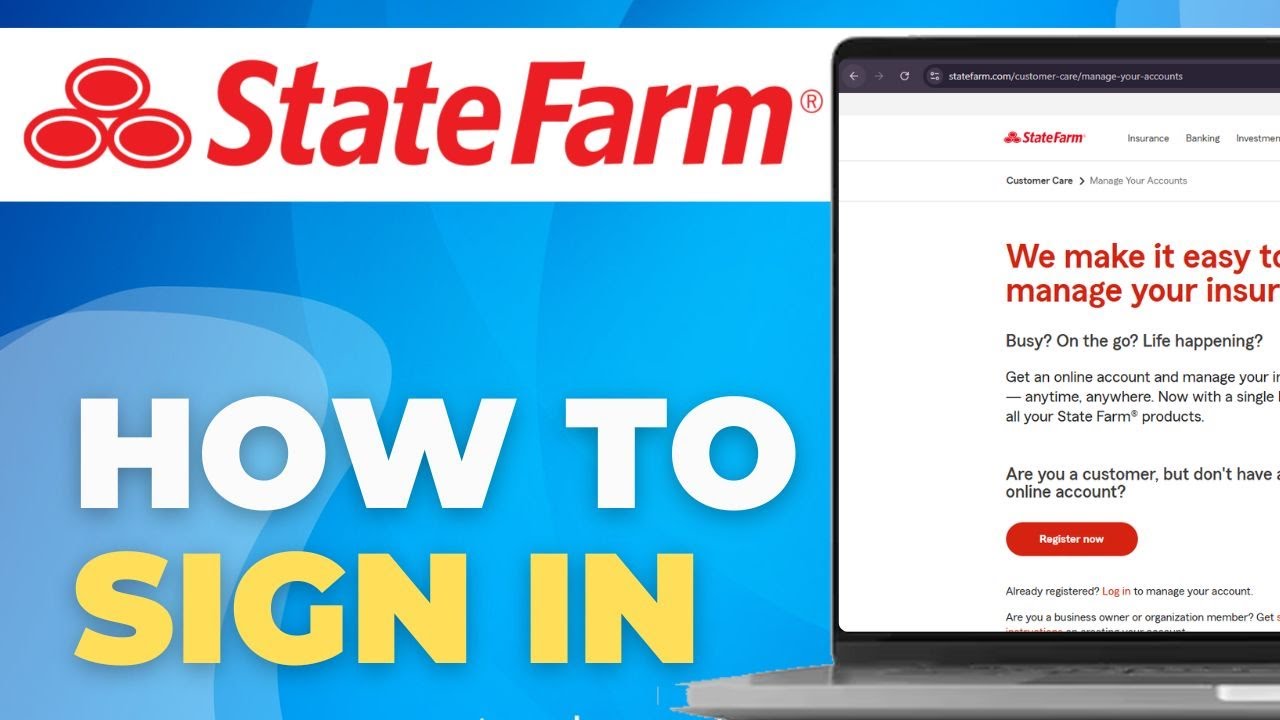 How to Sign In To Your State Farm Auto Loan Account - YouTube