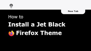 🔵how to install the complete black firefox theme in the firefox web browser?