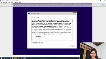install windows 10 beserta partisi harddisknya menggunakan aplikasi oracle virtualbox