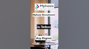 Mphasis Recruitment 2024 #jobsearch #mphasis #jobvacancy #hirings #freshers #applynow #shortvideo