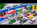 タカラトミー プラレール ステーション 4WAYトレイン タカラトミー プラレール S 14 E6系新幹線こまち トミカ メルセデスAMG GT R