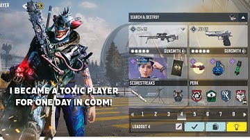 I became a toxic player for one day in codm!!
