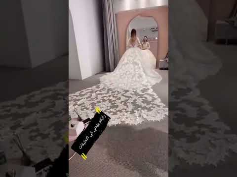 تفصيل فستان الفرح حاجه روعه 