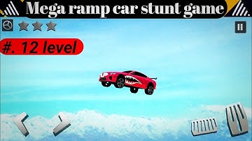 Megaramp car stunt game 🎮| car crash compilation game 😭 gameplay